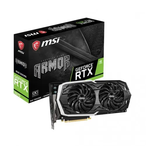 Msi GeForce RTX 2070 Armor  OC 8GB GDDR6 256Bit DX12 Gaming Ekran Kartı