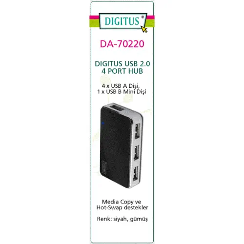 Digitus DA-70220 4 Port USB 2.0 HUB