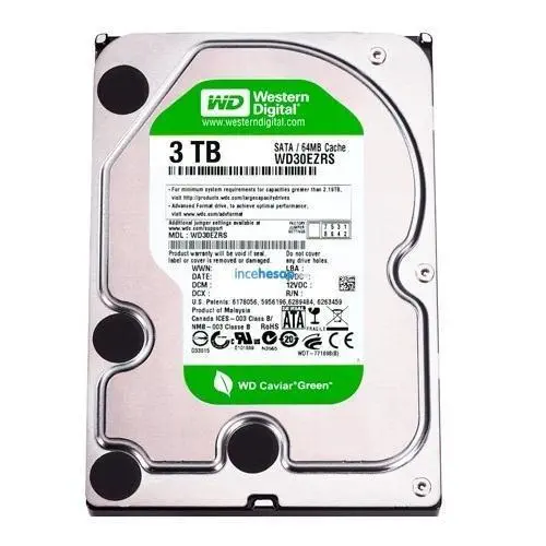 WD Green 3 TB Intellipower 64 Mb Hard Disk (WD30EZRX)