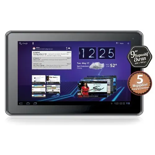 Ezcool Smart Touch 8GB 9″ Beyaz Tablet + 4 Adet Aksesuar Hediye