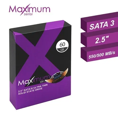 Maximum 60 Gb Sata3 SENKR SSD (550/500)