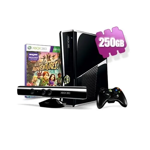 Xbox 360 250GB Oyun Konsolu + Kinect Sensor (4 Oyun Hediyeli)
