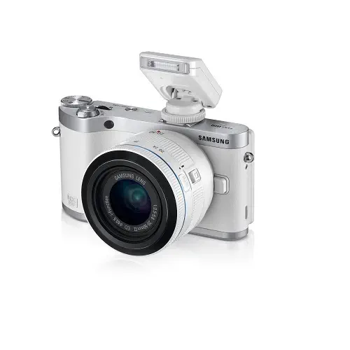 Samsung NX300 18-55mm Lens SLR Fotoğraf Makinesi Wi-Fi Beyaz