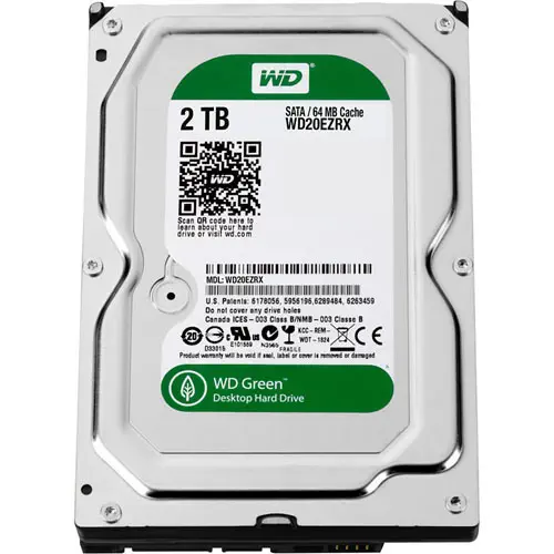 WD 2Tb Green Sata3 IntelliPower 64MB Hard Disk (WD20EZRX)