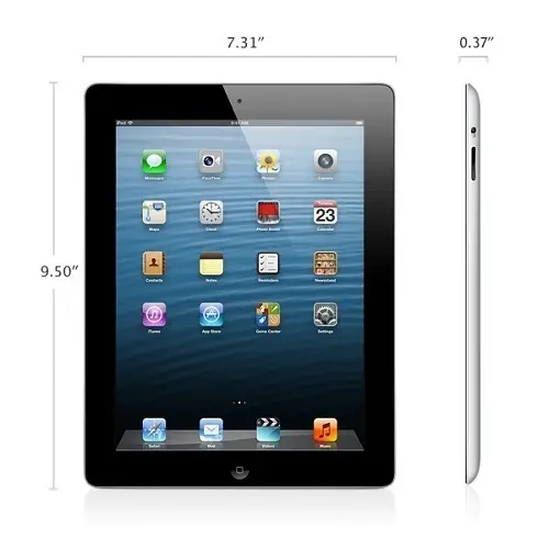 Apple 4. Nesil New iPad Retina Display 16GB 9.7″ Wi-Fi Siyah Tablet Pc (MD510TU/A)