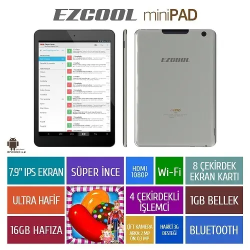 Ezcool miniPAD 16GB Quad Core 7.9″ IPS Tablet 