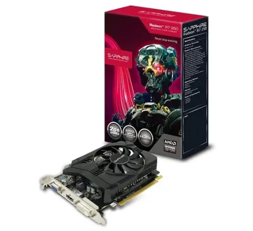 Sapphire 11215-21-20G Radeon R7 250 2GB DDR3 128Bit DX12 Ekran Kartı