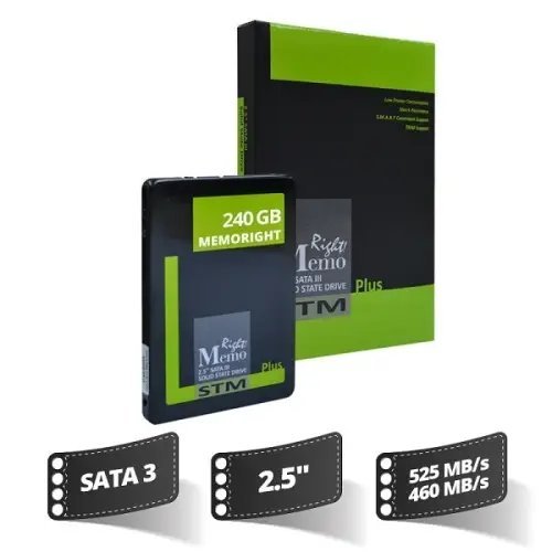 Memoright 240 Gb Stm Plus Sata3 Senkr SSD(525/460)