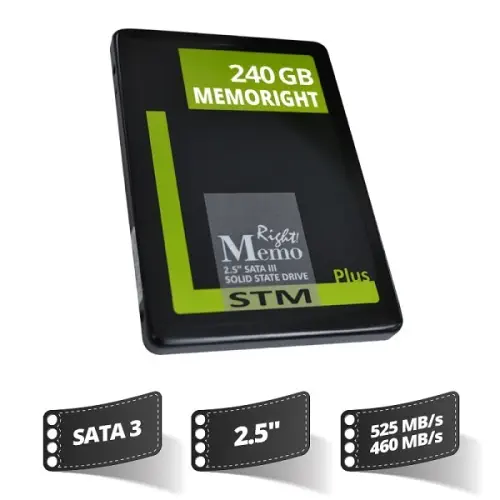 Memoright 240 Gb Stm Plus Sata3 Senkr SSD(525/460)