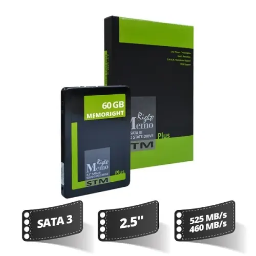 Memoright  60 Gb Stm Plus Sata3 Senkr SSD (525/460)