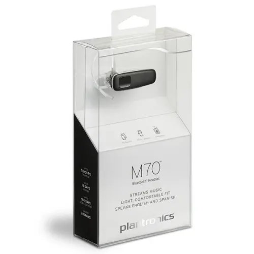 Plantronics M70 Mobile Bluetooth Headset Kulaklık Siyah Beyaz