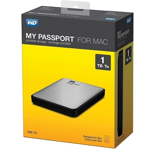 WD 1 TB 2.5″ My Passport For Mac USB3.0 Gümüş Hard Disk