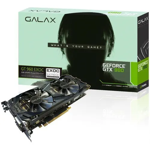 Galaxy GTX960 EX OC 2GB DDR5 128Bit Dvı/Hdmı 16x Ekran Kartı