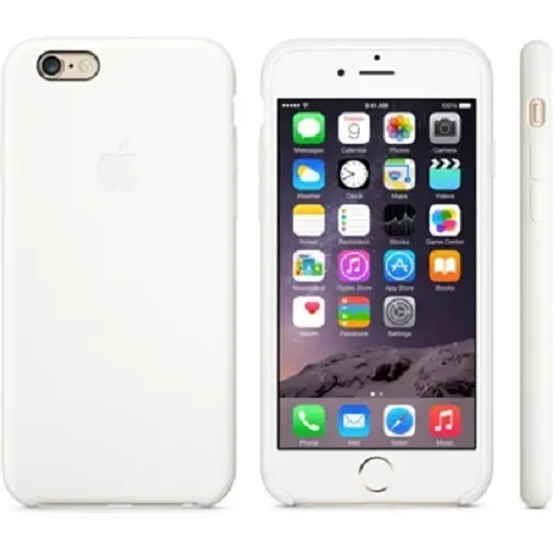 Apple iPhone 6 Silikon Kılıf Beyaz (MGQG2ZM/A)