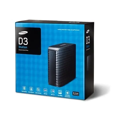 Samsung D3 5 TB 3.5 USB 3.0 Siyah Taşınabilir Harddisk (STSHX-D501TDB)