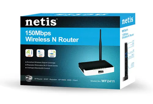 Netis WF2411 4Port 150Mbps Kablosuz N Router