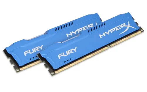 Kingston HyperX Fury Blue 8GB (2x4GB) DDR3 1600MHz CL10 240-Pin DIMM Ram - HX316C10FK2/8