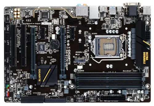 Gigabyte Z170-HD3P Intel Z170 Express soket LGA1151 DDR4 3466MHz(O.C.) Sata 3 M.2 USB 3.1 ATX Anakart