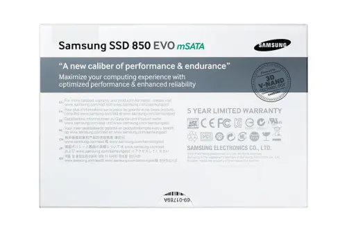 Samsung 850 Evo 120GB 50MB/540MB/s mSATA SSD Disk - MZ-M5E120BW	