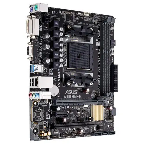 Asus A68HM-K AMD A68H Soket FM2+ DDR3 2400(O.C.)MHz mATX Anakart