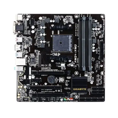 Gigabyte F2A88XM-D3HP AMD A88X Soket FM2+ DDR3 2400MHz(OC) Sata 3 USB 3.1 Micro ATX Anakart 