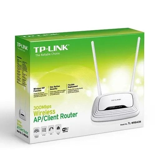 TP-Link TL-WR843N 300Mbps 2x5 dBi Antenli Poe Destekli Wireless Access Point ve Client Router
