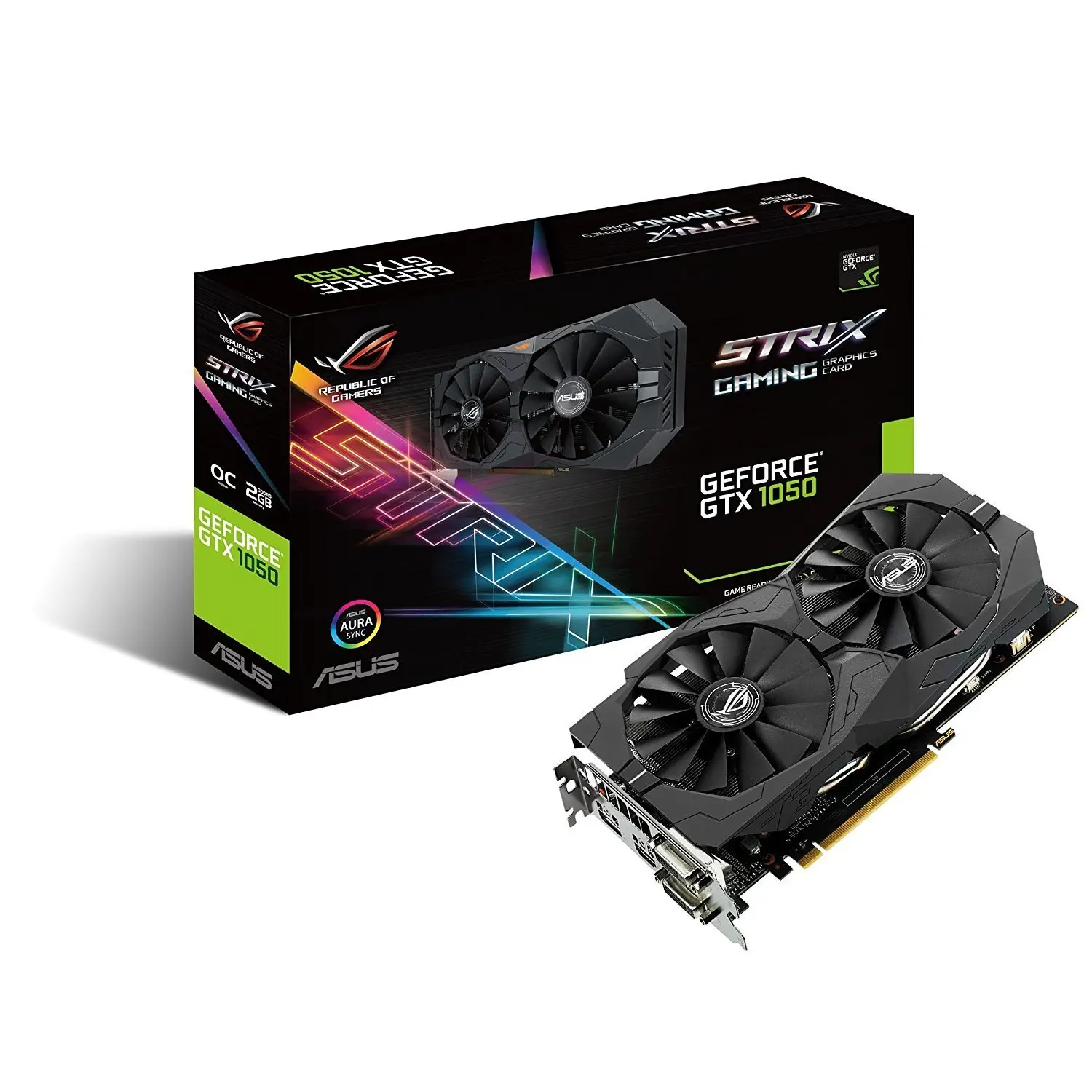 Asus ROG Strix-GTX1050-O2G-Gaming GeForce GTX 1050 2GB GDDR5 128Bit Gaming Ekran Kartı