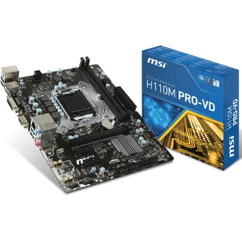 Msi H110M PRO-VD Intel H110 Soket 1151 DDR4 2133MHz mATX Anakart