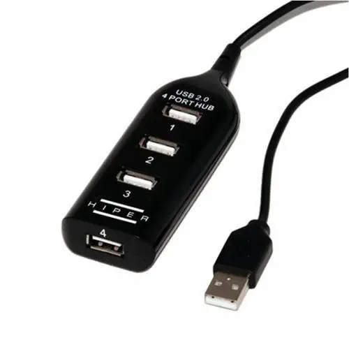 Hiper UH42 USB Çoklayıcı 4 Port USB 2.0 Siyah