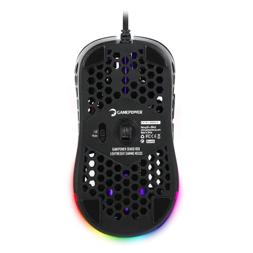 GamePower Sendo RGB Glossy (Parlak) Optik 10.000DPI 6 Tuş Gaming Mouse 