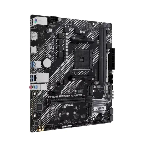 Asus Prime B550M-K ARGB AMD B550 Soket AM4 DDR4 4866 Mhz mATX Gaming (Oyuncu) Anakart