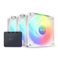 NZXT F120RGB Core RF-C12TF-W1 Üçlü Beyaz Kasa Fanı