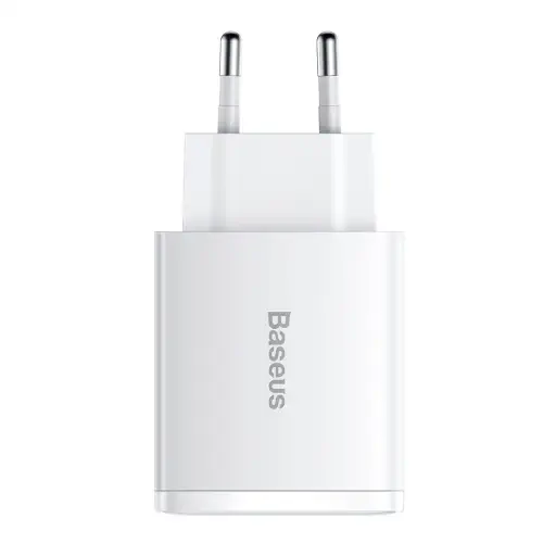 Baseus Compact QC 30W Şarj Cihazı Beyaz