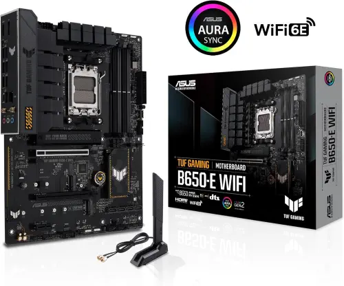 Asus Tuf Gaming B650-E WIFI AMD B650 Soket AM5 DDR5 8000 MHz ATX Gaming (Oyuncu) Anakart