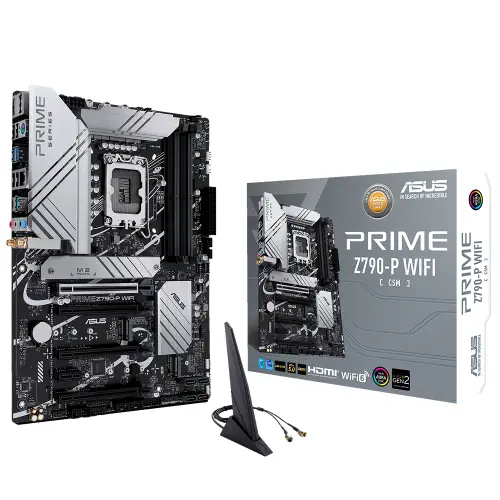 Asus Prime Z790-P Wifi-CSM Intel Z790 Soket 1700 DDR5 7200(OC)MHz ATX Gaming (Oyuncu) Anakart