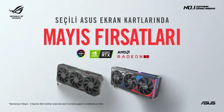 Seçili Asus Ekran Kartlarında Mayıs Fırsatları