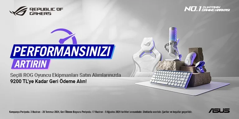 Seçili ASUS Gaming Gear Ürünlerinde Geri Ödeme Kampanyası