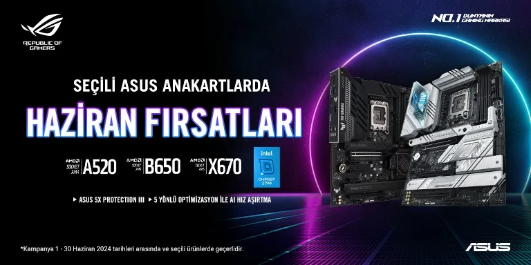 Seçili Asus Anakartlarda Haziran Fırsatları