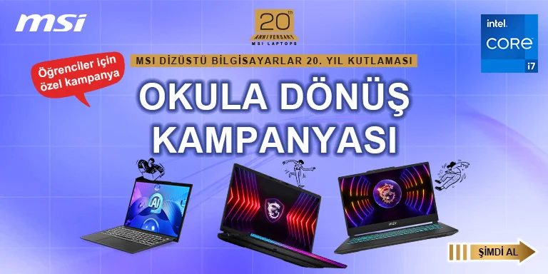 MSI Notebooklarda Okula Dönüş Kampanyası
