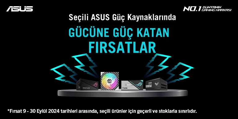 Seçili Asus Güç Kaynaklarında Kaçırılmayacak Fırsatlar