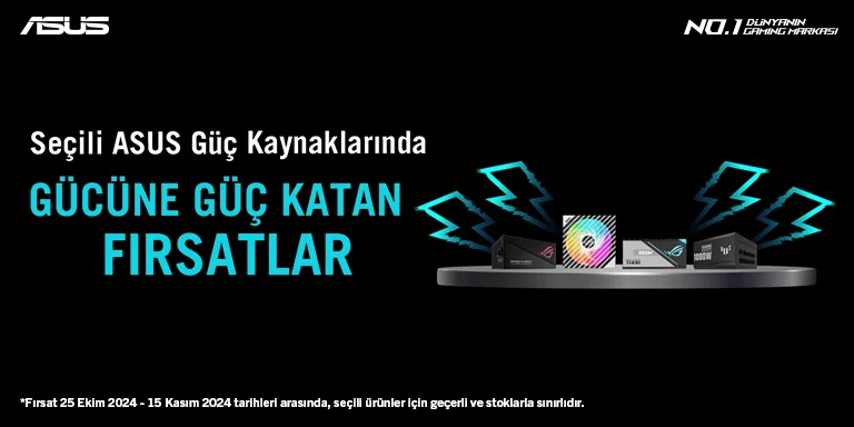 Seçili Asus Güç Kaynaklarında Gücüne Güç Katan Fırsatlar