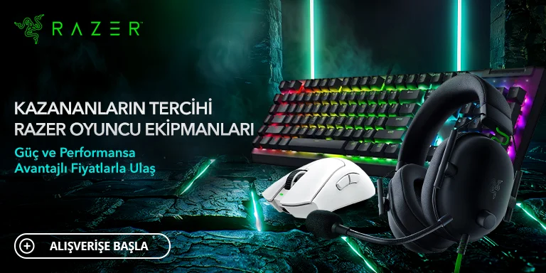 Razer Oyuncu Ekipmanları İle Avantajlı Fiyatlara Ulaş