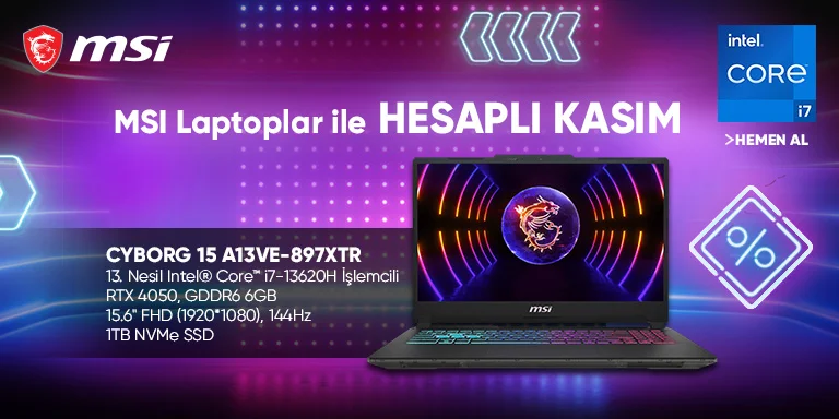 MSI Laptoplar İle Hesaplı Kasım