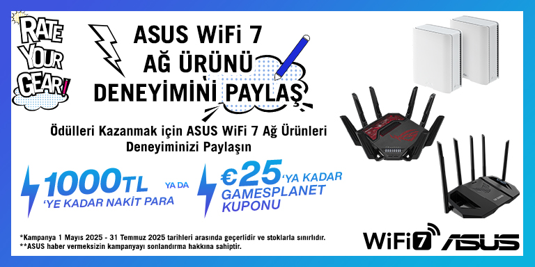 Seçili Asus WİFİ 7 Ağ Ürünlerinden Satın Al 