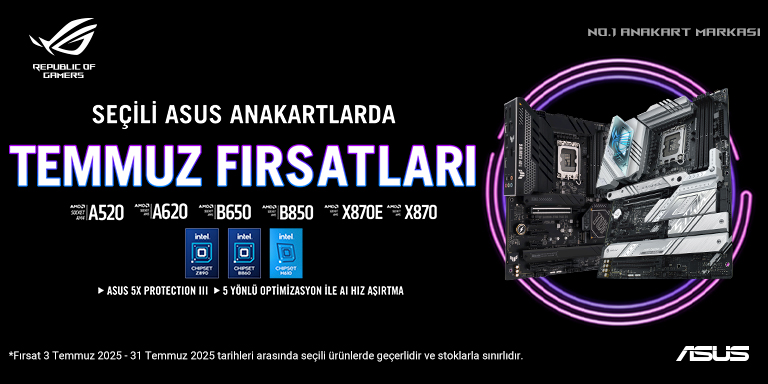 Seçili Asus Anakartlarda Temmuz Fırsatları