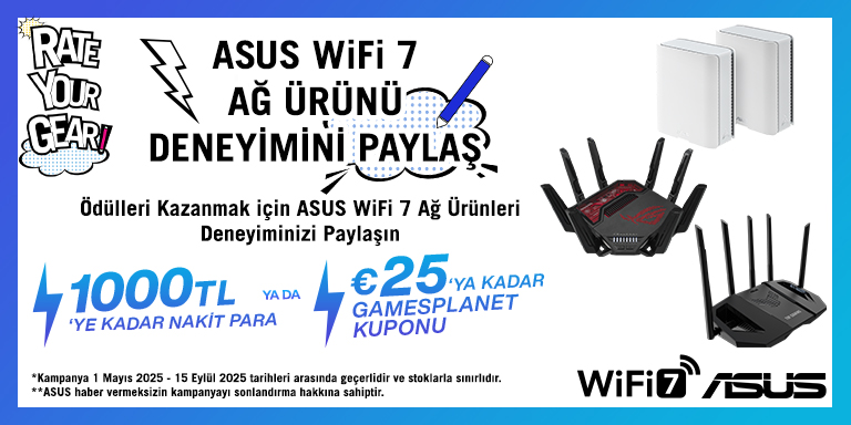 Seçili Asus WİFİ 7 Ağ Ürünlerinden Satın Al 