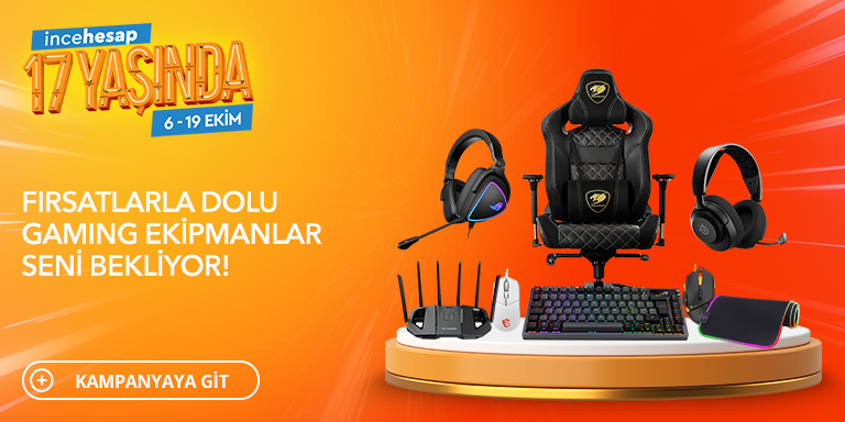 17. Yıl Kampanyası Gaming Ekipmanlar