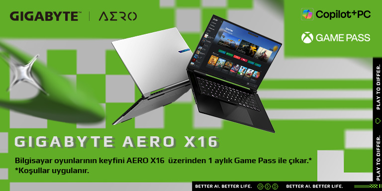 Gigabyte Aero X16 Notebooklar
