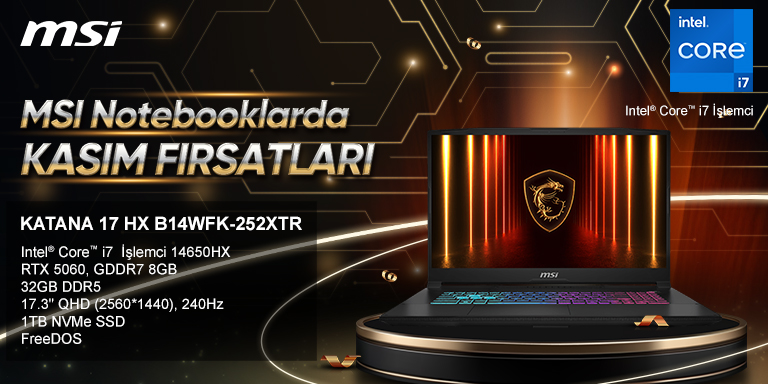MSI Notebooklarda Kasım Fırsatları