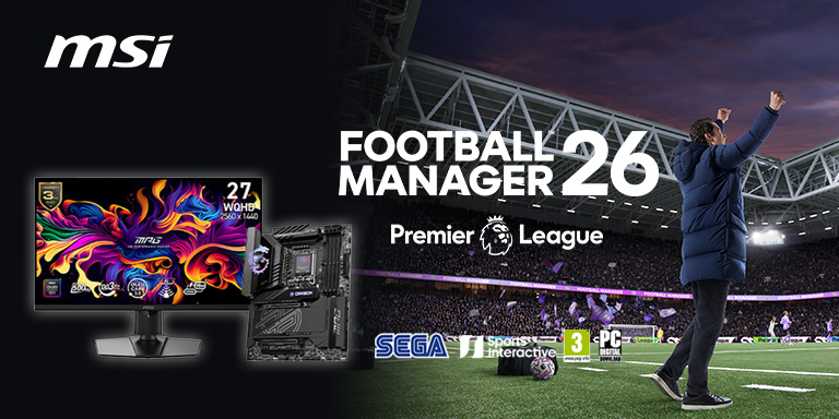 Seçili MSI Monitör veya Anakart Alana Football Manager 26 Hediye